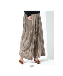 Sheson | Sheson(シーズン) ランダムプリーツベロアフレアパンツ(その他パンツ)