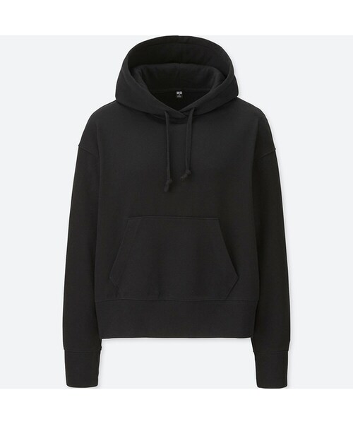 UNIQLO（ユニクロ）の「スウェットプルパーカ（長袖）＋（パーカー・レディース・GREEN 51/RED 14/GRAY 06/BLACK 09/WHITE 00・3XL/S/XXL/L/XL/M/XS）」の3枚目の写真