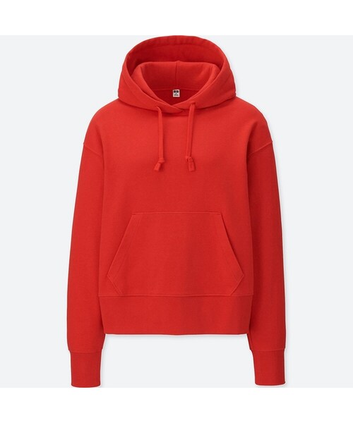 UNIQLO（ユニクロ）の「スウェットプルパーカ（長袖）＋（パーカー・レディース・GREEN 51/RED 14/GRAY 06/BLACK 09/WHITE 00・3XL/S/XXL/L/XL/M/XS）」の5枚目の写真