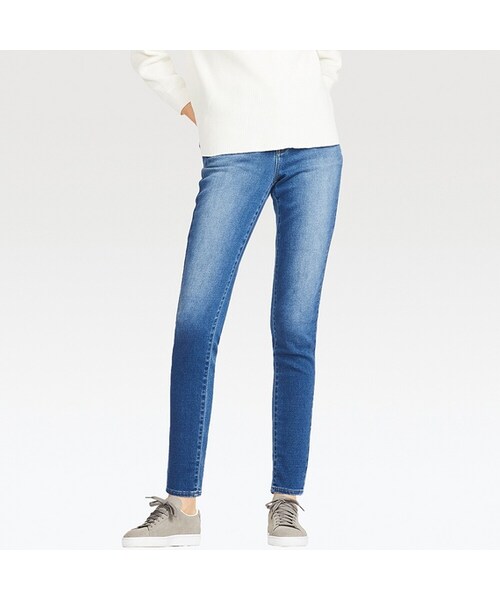 UNIQLO（ユニクロ）の「EZYジーンズ（デニムパンツ・レディース・BLUE 68/NAVY 69/BLUE 66・XXL/L/S/XL/XS/M/3XL）」の3枚目の写真