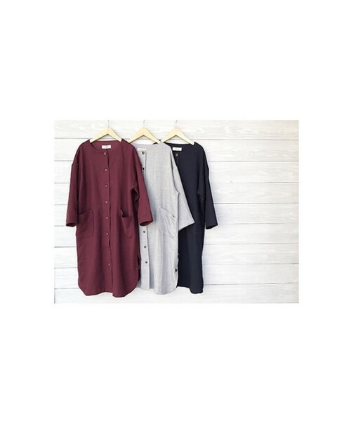 tumugu(ツムグ)の「【tumugu】ゆったり羽織れる リネンウ tumugu(ツムグ)の「【tumugu】ゆったり羽織れる リネンウ
