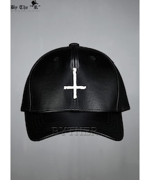 ByTheR | クロスモチーフフェイクレザーキャップ(キャップ)