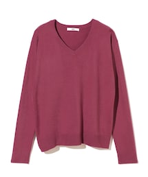 GRL | Vネックカシミヤタッチニットトップス(ニット/セーター)
