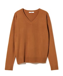 GRL | Vネックカシミヤタッチニットトップス(ニット/セーター)