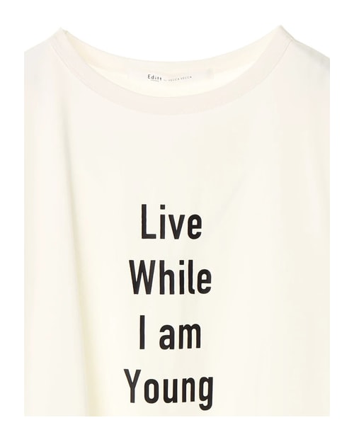 YECCA VECCA（イェッカヴェッカ）の「【先行予約】ロゴTee（トップス・ホワイト/ブラック/グリーン・F）」の4枚目の写真