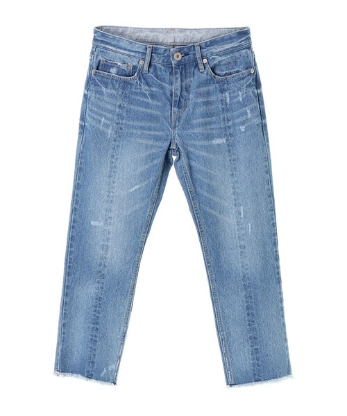 YECCA VECCA（イェッカヴェッカ）の「【先行予約】切替カットオフデニム（パンツ・インディゴ/ライトインディゴ・S/M）」の9枚目の写真