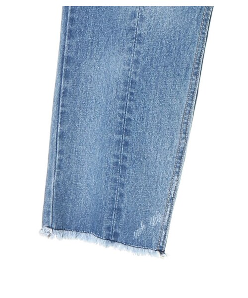 YECCA VECCA（イェッカヴェッカ）の「【先行予約】切替カットオフデニム（パンツ・インディゴ/ライトインディゴ・S/M）」の6枚目の写真