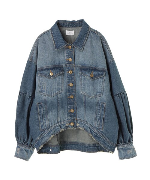 YECCA VECCA(イェッカヴェッカ)の「【先行予約】袖ボリュームGジャン(ジャケット/アウター・インディゴ・F)」の10枚目の写真