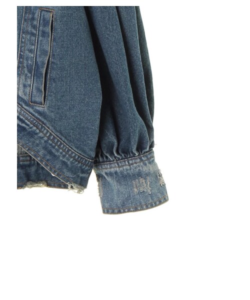 YECCA VECCA(イェッカヴェッカ)の「【先行予約】袖ボリュームGジャン(ジャケット/アウター・インディゴ・F)」の5枚目の写真