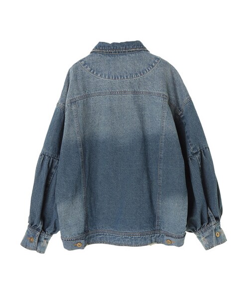 YECCA VECCA(イェッカヴェッカ)の「【先行予約】袖ボリュームGジャン(ジャケット/アウター・インディゴ・F)」の3枚目の写真