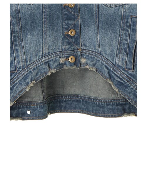 YECCA VECCA(イェッカヴェッカ)の「【先行予約】袖ボリュームGジャン(ジャケット/アウター・インディゴ・F)」の6枚目の写真