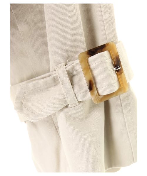 YECCA VECCA（イェッカヴェッカ）の「【先行予約】ショートトレンチコート（ジャケット/アウター・アイボリー/キャメル/サックスブルー・F）」の8枚目の写真