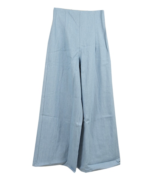 STYLEBLOCK（スタイルブロック）の「デニムハイウエストワイドパンツ（その他パンツ・レディース・サックスブルー/ブルー/ネイビー・M）」の3枚目の写真