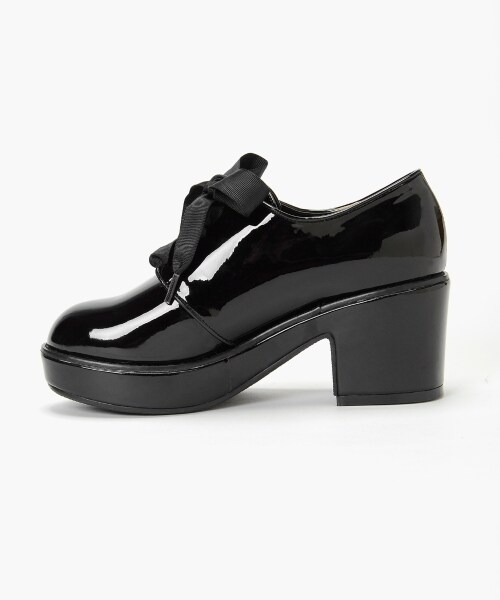 MAJESTIC LEGON（マジェスティックレゴン）の「【予約商品】レースアップボリュームシューズ（シューズ・レディース・ブラック柄/ブラウン柄/ブラック・S/M/L）」の5枚目の写真