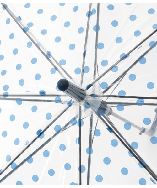VIS（ビス）の「ドット柄ビニール傘（その他・ブラック/ホワイト/ネイビー・F）」の5枚目の写真