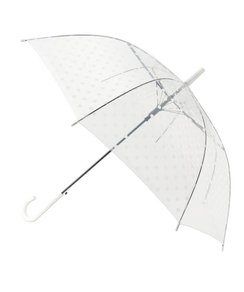 VIS（ビス）の「ドット柄ビニール傘（その他・ブラック/ホワイト/ネイビー・F）」の3枚目の写真