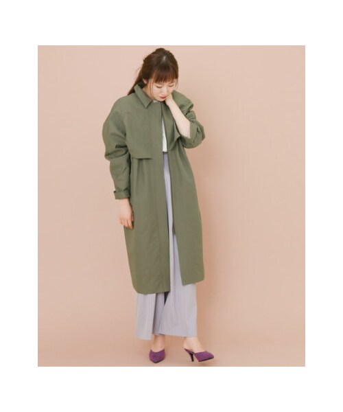 KBF(ケイビーエフ)の「【予約】KBF+ オーバーストームシールドコート(その他・レディース・BEIGE/ASH MINT/L.KHAKI・one)」の13枚目の写真