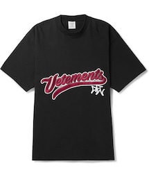 VETEMENTS | Vetements Oversized Embroidered Cotton-Jesey T-Shirt(Tシャツ/カットソー)