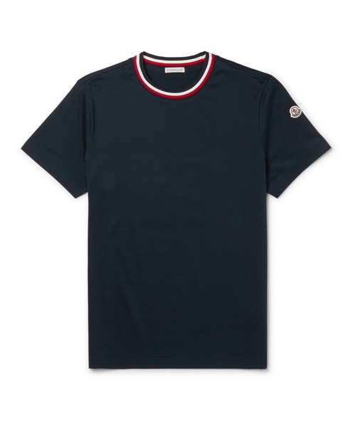 【MONCLER】STRIPED COTTON T-SHIRT Tシャツ ストライプ MONCLER | Striped Logo Cotton T-Shirt | Women | Lane Crawford