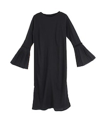 STYLEBLOCK | ワイドリブプリーツスリーブワンピース(ワンピース)