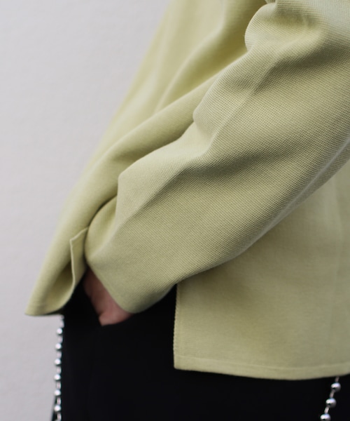 LIDNM（リドム）の「ミラノリブオフショルダーニット（ニット/セーター・メンズ・イエロー・S/M/L）」の3枚目の写真