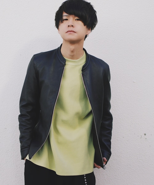 LIDNM（リドム）の「ミラノリブオフショルダーニット（ニット/セーター・メンズ・イエロー・S/M/L）」の6枚目の写真