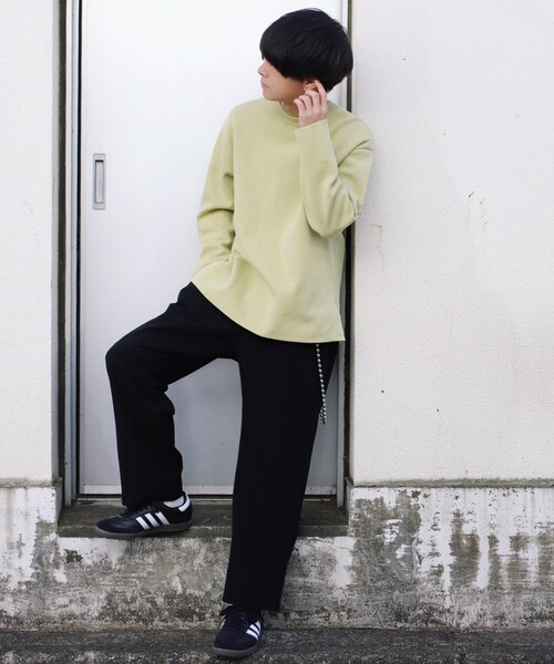 LIDNM（リドム）の「ミラノリブオフショルダーニット（ニット/セーター・メンズ・イエロー・S/M/L）」の7枚目の写真