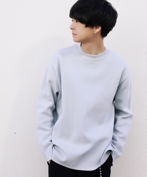 LIDNM（リドム）の「ミラノリブオフショルダーニット（ニット/セーター・メンズ・グレー・S/M/L）」の7枚目の写真