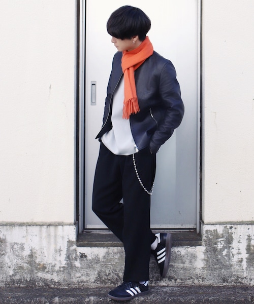 LIDNM（リドム）の「ミラノリブオフショルダーニット（ニット/セーター・メンズ・グレー・S/M/L）」の8枚目の写真