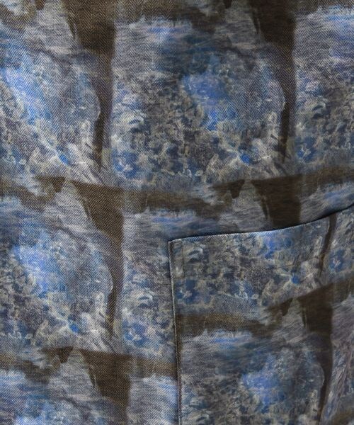 HARE（ハレ）の「ソウガラデザインガウン（ジャケット/アウター・ブラック/ブルー）」の13枚目の写真