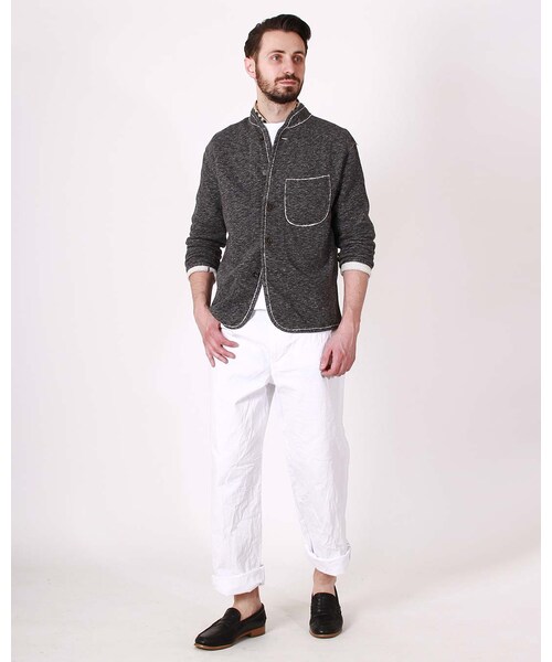 美品 45r モクモク裏毛バインダーBLOUSON スウェットジャケット 45R（フォーティファイブアール）の「モクモク裏毛バインダー
