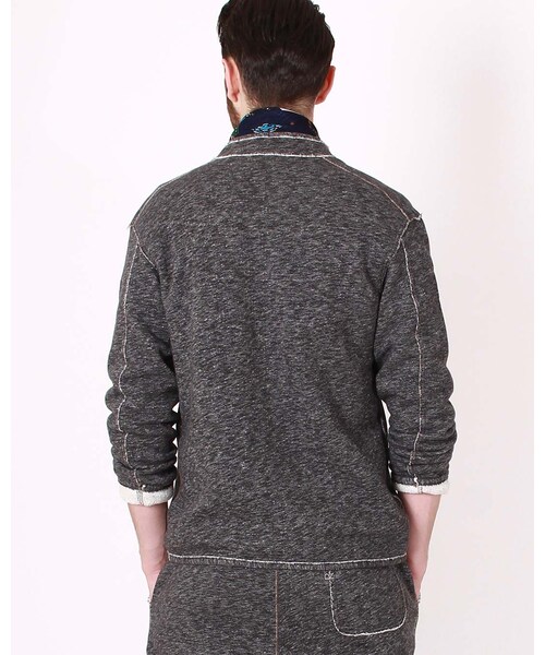 美品 45r モクモク裏毛バインダーBLOUSON スウェットジャケット 美品 45r モクモク裏毛バインダーBLOUSON スウェットジャケット