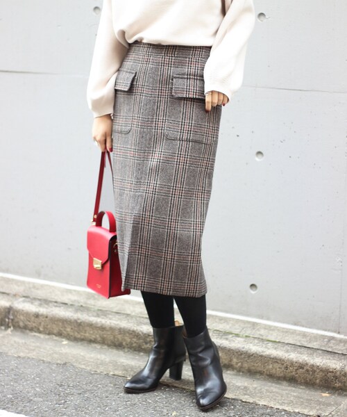 Spick & Span（スピックアンドスパン）の「グレー（スカート・グレー/34/残り1点/36/在庫なし/38）」の18枚目の写真