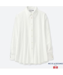 UNIQLO | コットンツイルシャツ（長袖）＋E(シャツ/ブラウス)
