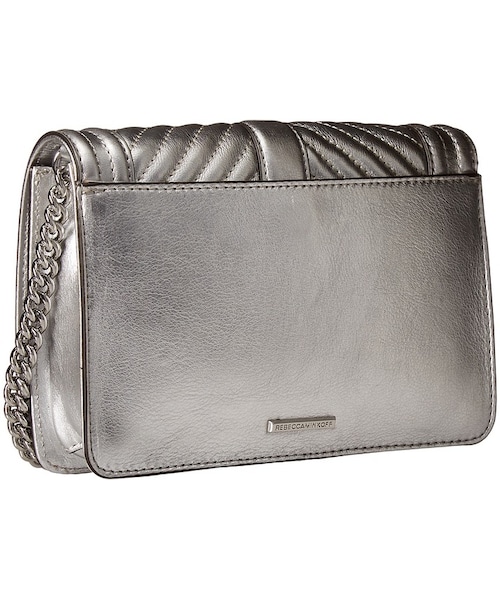REBECCA MINKOFF（レベッカミンコフ）の「Rebecca Minkoff - Chevron Quilted Small Love Crossbody Cross Body Handbags（ショルダーバッグ・レディース・Bianco/Brass Metallic/Carnation Red/Silver・One Size）」の10枚目の写真