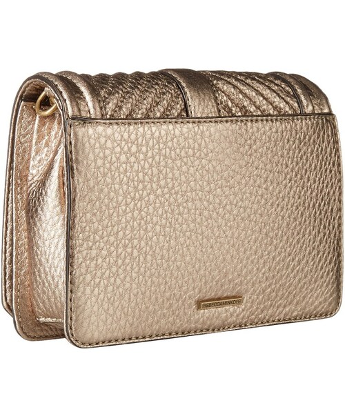 REBECCA MINKOFF（レベッカミンコフ）の「Rebecca Minkoff - Chevron Quilted Small Love Crossbody Cross Body Handbags（ショルダーバッグ・レディース・Bianco/Brass Metallic/Carnation Red/Silver・One Size）」の5枚目の写真