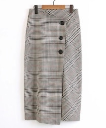 ZARA チェック柄 ミディスカート ZWコレクション チェック柄ミディ丈スカート - ブラウン | ZARA