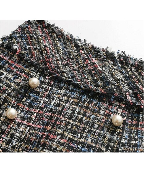 ZARA(ザラ)の「パール 付き ツイード スカート チェック コーデ(スカート・レディース・その他)」の4枚目の写真