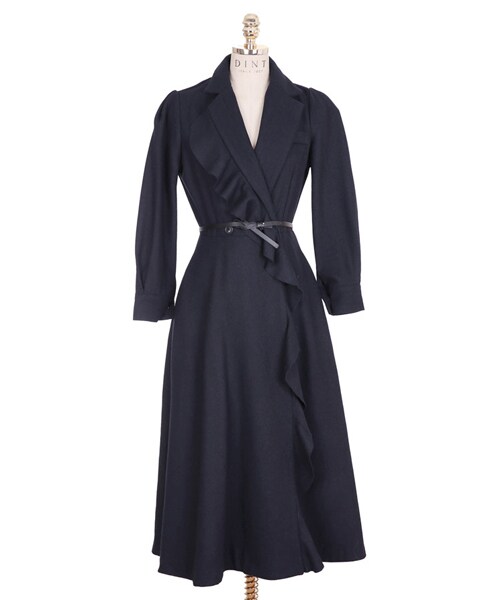 DINT（ディント）の「ルビンフリルカラーワンピース（ベルトset）（ワンピース・レディース・Grey/Other・one(44~66size)）」の3枚目の写真