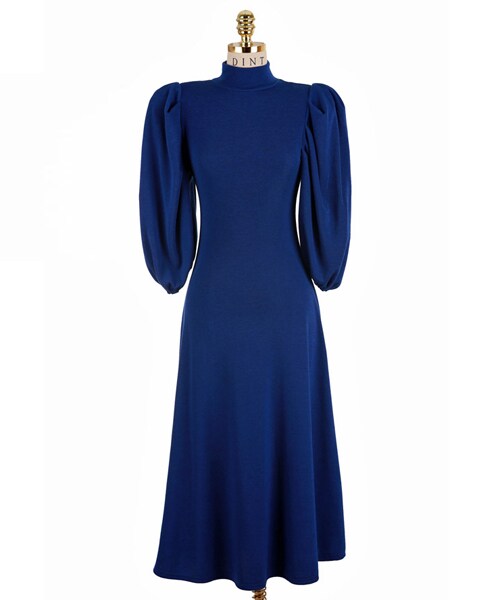 DINT（ディント）の「ベラパフラインワンピース（ワンピース・レディース・Blue/Black・one(44~66size)）」の3枚目の写真