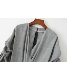 ZARA（ザラ）の「グレン チェック ワンピース コーデ グレー