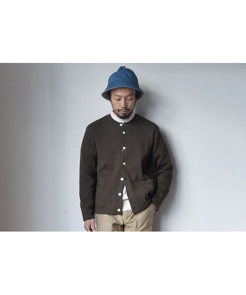 セール　新品 STILL BY HAND ミラノリブ Vネックカーディガン 48 STILL BY HAND（スティルバイハンド）の「STILL BY HAND CREWNECK