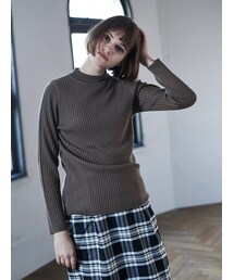 AMERICAN HOLIC | ・12col.モックネックリブニット(トップス)
