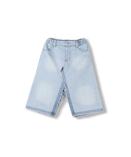 BRANSHES（ブランシェス）の「【限定】リメイク風デニムスカート（デニムスカート・キッズ・ネイビーブルー/ブルー・100～150）」の2枚目の写真