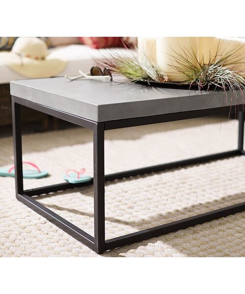 Pottery Barn(ポッタリーバーン)の「Sloan Concrete & Metal Coffee Table(家具)」の2枚目の写真