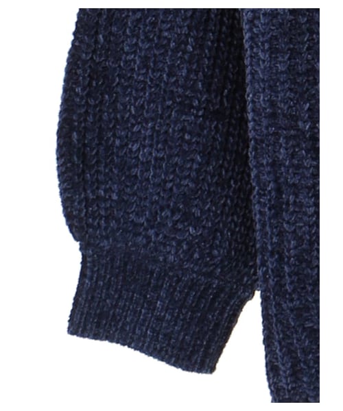 E hyphen world gallery（イーハイフンワールドギャラリー）の「・ベロアモールクループルオーバー（トップス・アイボリー/ピンク/ベージュ/マスタード/ネイビー/バーガンディー・F）」の5枚目の写真