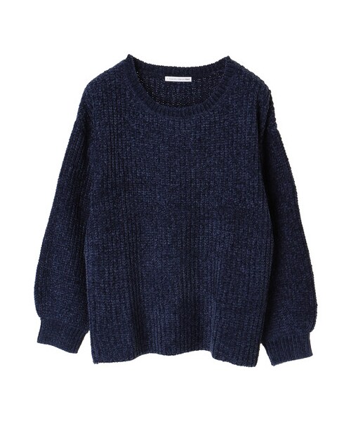 E hyphen world gallery（イーハイフンワールドギャラリー）の「・ベロアモールクループルオーバー（トップス・アイボリー/ピンク/ベージュ/マスタード/ネイビー/バーガンディー・F）」の11枚目の写真