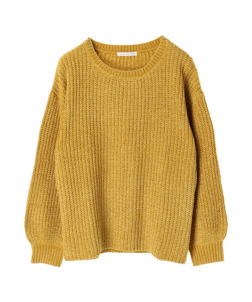 E hyphen world gallery（イーハイフンワールドギャラリー）の「・ベロアモールクループルオーバー（トップス・アイボリー/ピンク/ベージュ/マスタード/ネイビー/バーガンディー・F）」の10枚目の写真