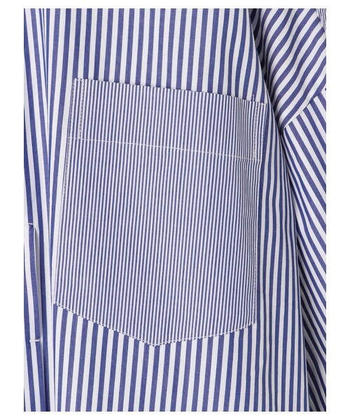 YECCA VECCA（イェッカヴェッカ）の「【先行予約】オーバーサイズシャツワンピース2（ワンピース/ドレス・ストライプ・F）」の7枚目の写真
