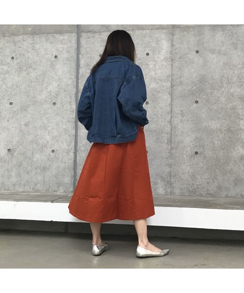 copine(コピン)の「【期間限定価格】綿ツイルサッシュベルト付きタックカラースカート【クリックポスト対象商品】(スカート・レディース・その他)」の11枚目の写真